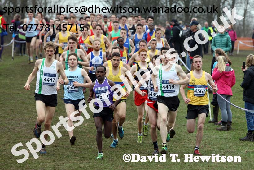 Senior mens Inter Counties Cross Country, Prestwold Hall, Loughborough. Photo: David T. Hewitson/Sports for All Pics